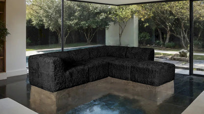 Furniture of America - Nappi - L-Sectional B, Black - FM62102BK-SECT-B view 2