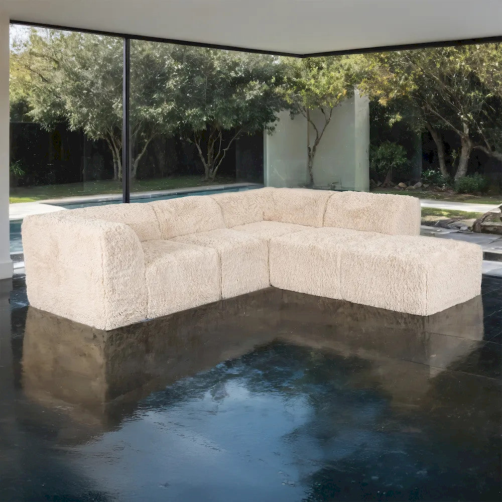 Furniture of America - Nappi - L-Sectional B, Sand - FM62102BG-SECT-B view 1