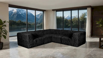Furniture of America - Nappi - L-Sectional C, Black - FM62102BK-SECT-C view 2