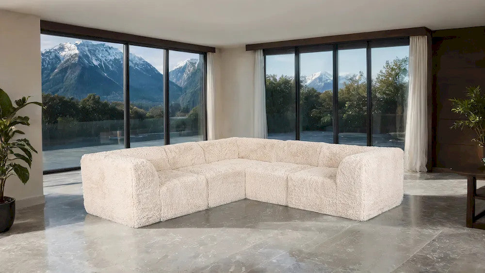 Furniture of America - Nappi - L-Sectional C, Sand - FM62102BG-SECT-C view 2