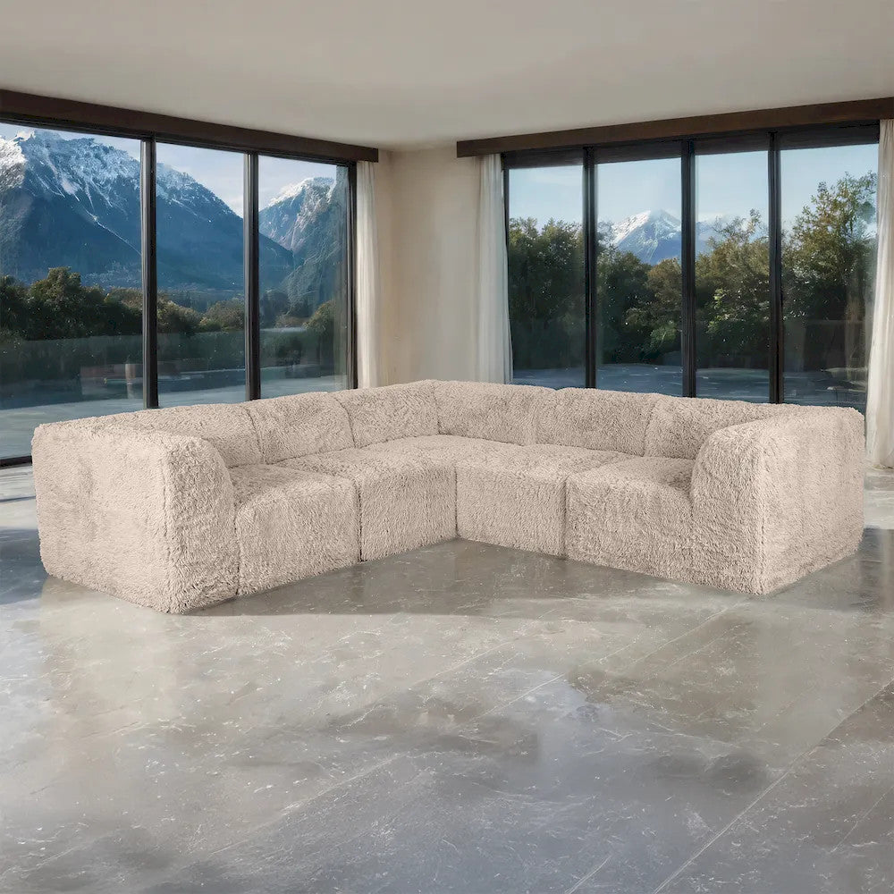 Furniture of America - Nappi - L-Sectional C, Taupe - FM62102TP-SECT-C view 1