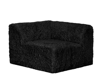 Furniture of America - Nappi - Large L-Sectional W/ Ottoman, Black - FM62102BK-SECT-L+OT view 5