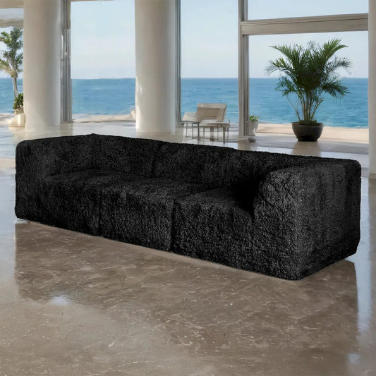 Furniture of America - Nappi - Sofa, Black - FM62102BK-SF-PK view 1