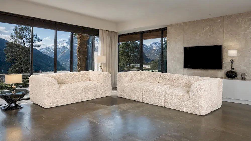 Furniture of America - Nappi - Sofa + Loveseat, Sand - FM62102BG-2PC view 1