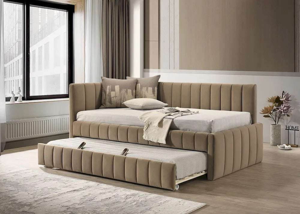 Furniture of America - Nardi - Twin Daybed w/ Trundle - Brown - FM1206BR-BED view 1