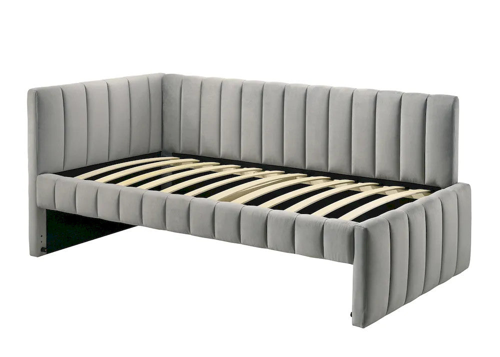 Furniture of America - Nardi - Twin Daybed w/ Trundle - Light Gray - FM1206LG-BED view 2