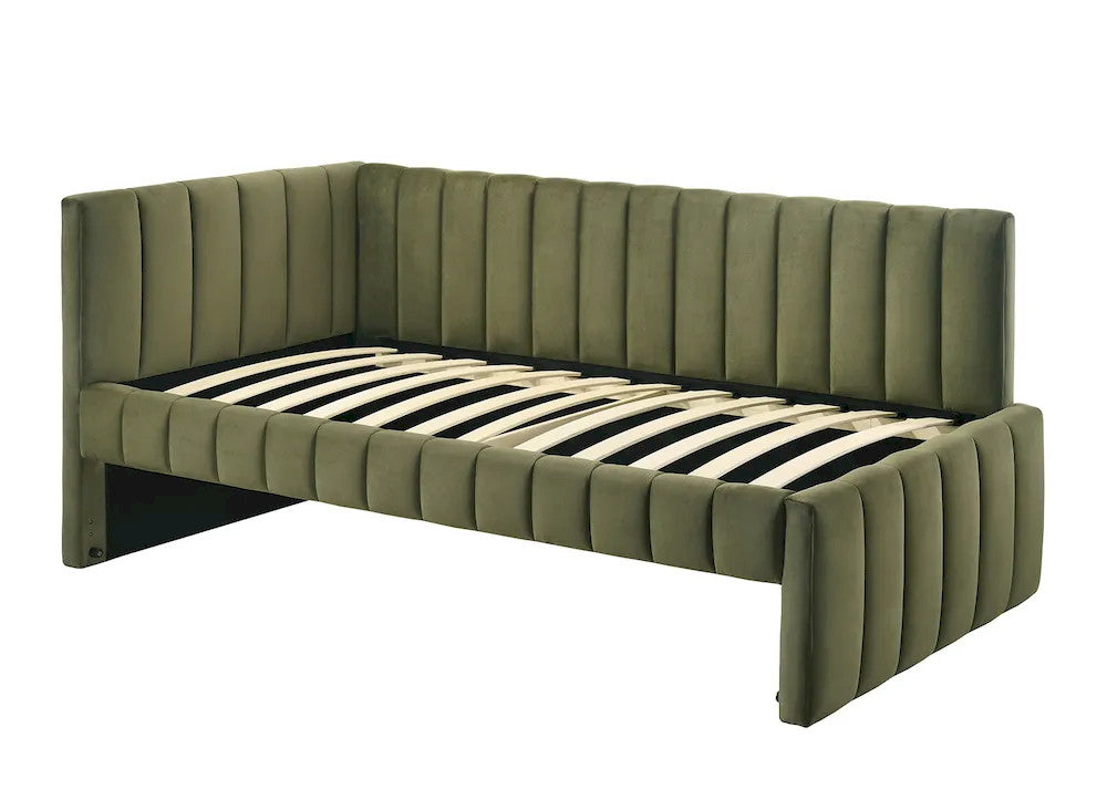Furniture of America - Nardi - Twin Daybed w/ Trundle - Olive Green - FM1206GR-BED view 2