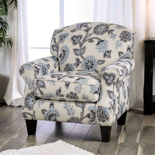 Furniture of America - Nash Chair in Floral - SM8101-CH-FL View 1