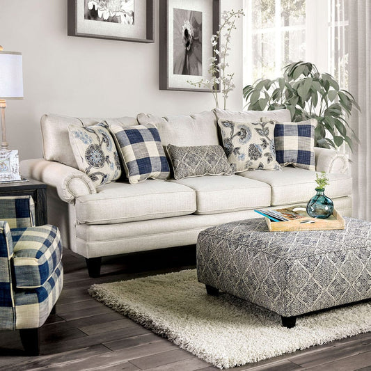 Furniture of America - Nash Sofa in Ivory - SM8101-SF View 1