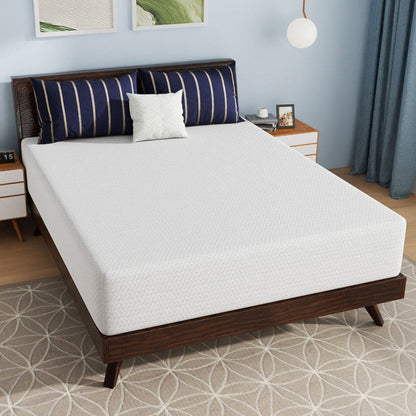 Furniture of America - Nasturtium 12" Queen Bamboo Charcoal Infused Memory Foam in White - DM812-Q View 3