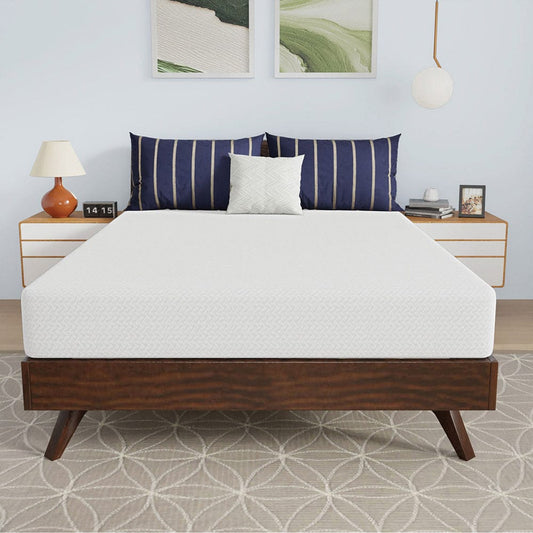 Furniture of America - Nasturtium 8" Full Bamboo Charcoal Infused Memory Foam in White - DM808-F View 2
