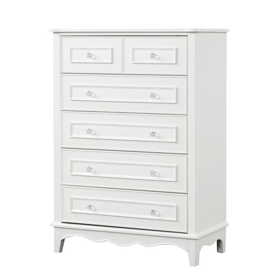 Furniture of America - Naucalpan Chest w/ Bottom Drawer Cedar in White - FM7456WH-C View 1