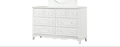 Furniture of America - Naucalpan Dresser w/ Bottom Drawer Cedar in White - FM7456WH-D View 1