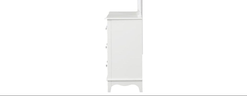 Furniture of America - Naucalpan Dresser w/ Bottom Drawer Cedar in White - FM7456WH-D View 4