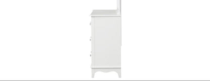 Furniture of America - Naucalpan Dresser w/ Bottom Drawer Cedar in White - FM7456WH-D View 4