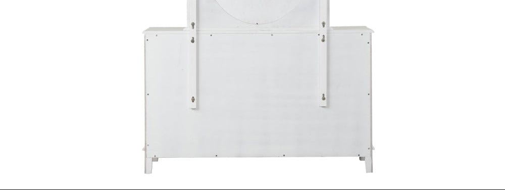 Furniture of America - Naucalpan Dresser w/ Bottom Drawer Cedar in White - FM7456WH-D View 5