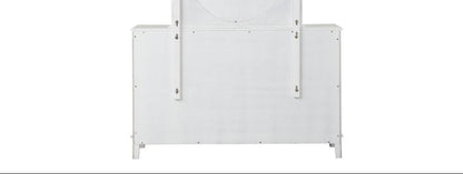 Furniture of America - Naucalpan Dresser w/ Bottom Drawer Cedar in White - FM7456WH-D View 5