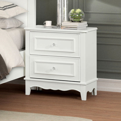 Furniture of America - Naucalpan Nightstand w/2 Drawers in White - FM7456WH-N View 4