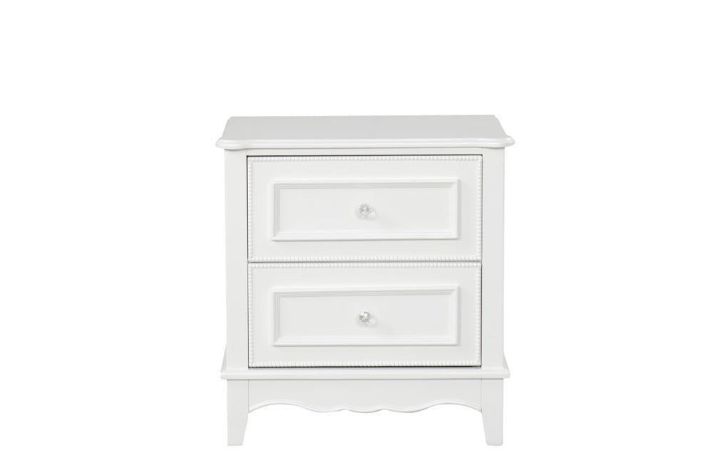 Furniture of America - Naucalpan Nightstand w/2 Drawers in White - FM7456WH-N View 5
