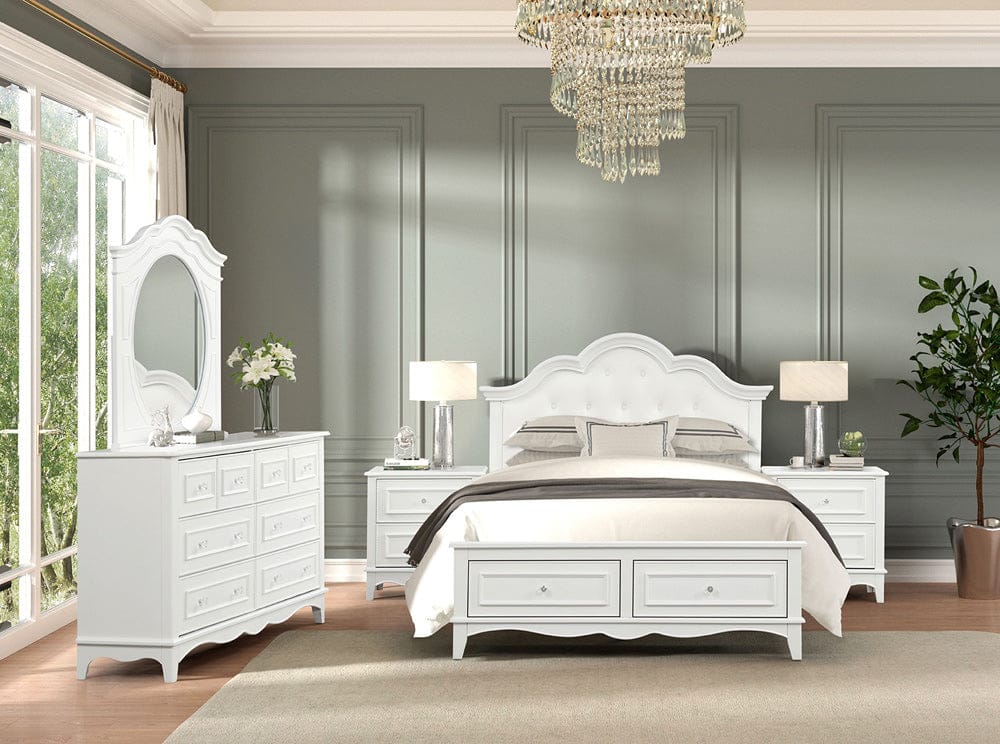 Furniture of America - Naucalpan Twin Storage Bed in White - FM7456WH-T-BED View 2