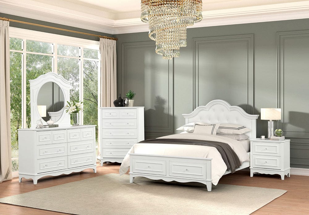 Furniture of America - Naucalpan Twin Storage Bed in White - FM7456WH-T-BED View 3
