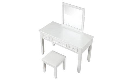 Furniture of America - Naucalpan Vanity Set w/ Stool in White - FM7456WH-V-SET View 4