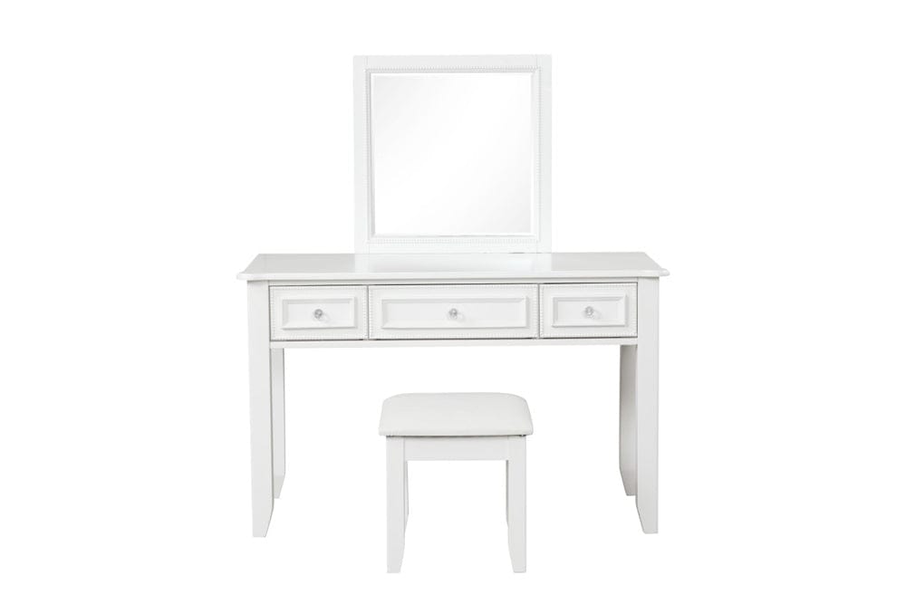 Furniture of America - Naucalpan Vanity Set w/ Stool in White - FM7456WH-V-SET View 6