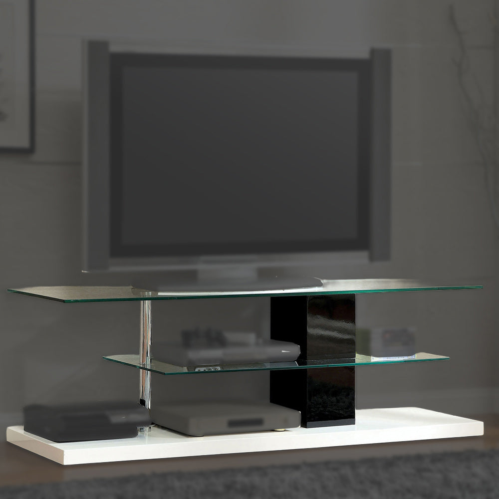 Furniture of America - Neapoli 63" TV Console in Black/White - CM5811TV-SET View 1