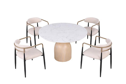 Furniture of America - Neasden - 4 Pc. Dining Table Set - FM37003NT-T-5PC view 1