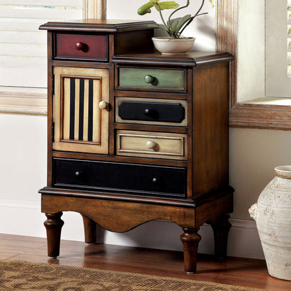 Furniture of America - Neche Accent Chest in Multi/Antique Walnut - CM-AC145 View 1