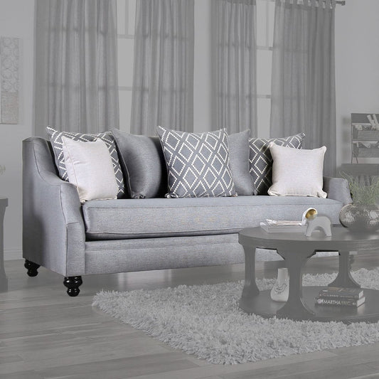 Furniture of America - Nefyn Sofa in Gray - SM2670-SF View 1