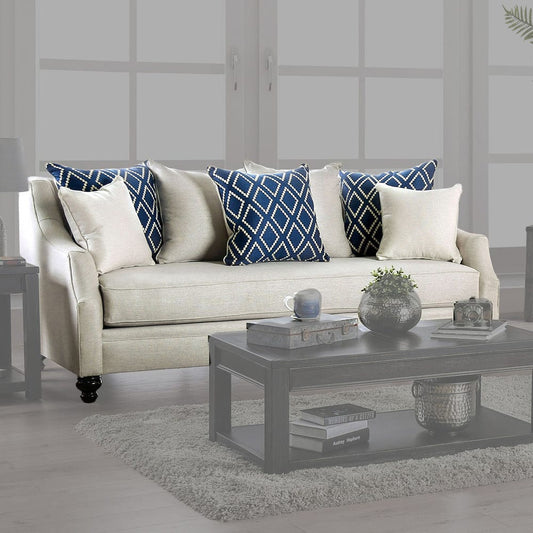 Furniture of America - Nefyn Sofa in Ivory - SM2669-SF View 1