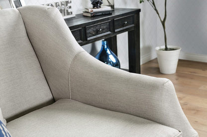 Furniture of America - Nefyn Sofa + Loveseat in Ivory - SM2669-2PC View 4