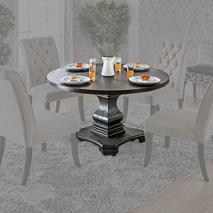 Furniture of America - Nerissa Round Table in Antique Black - CM3840RT-TABLE View 1