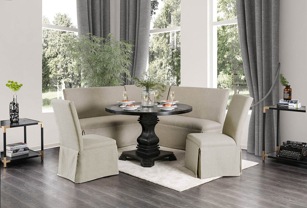 Furniture of America - Nerissa Round Table in Antique Black - CM3840RT-TABLE View 5