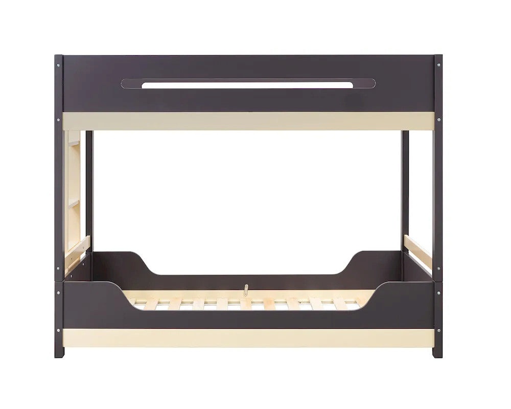 Furniture of America - Nestor - Twin/Twin Bunk Bed - Mauve/Oak - FM-BK201PR-T-BED view 4
