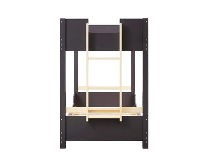 Furniture of America - Nestor - Twin/Twin Bunk Bed - Mauve/Oak - FM-BK201PR-T-BED view 5