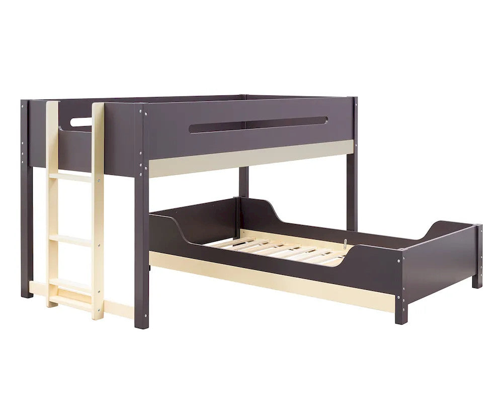 Furniture of America - Nestor - Twin/Twin Bunk Bed - Mauve/Oak - FM-BK201PR-T-BED view 6