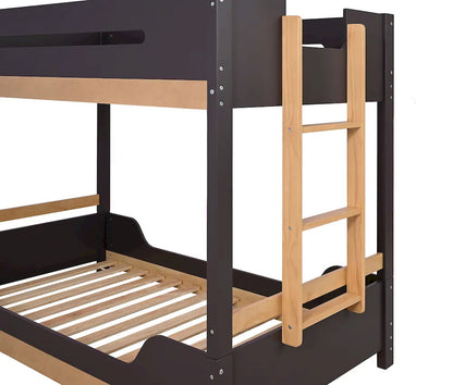 Furniture of America - Nestor - Twin/Twin Bunk Bed - Purple Mauve/Natural - FM-BK201BK-T-BED view 4