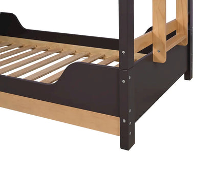 Furniture of America - Nestor - Twin/Twin Bunk Bed - Purple Mauve/Natural - FM-BK201BK-T-BED view 5