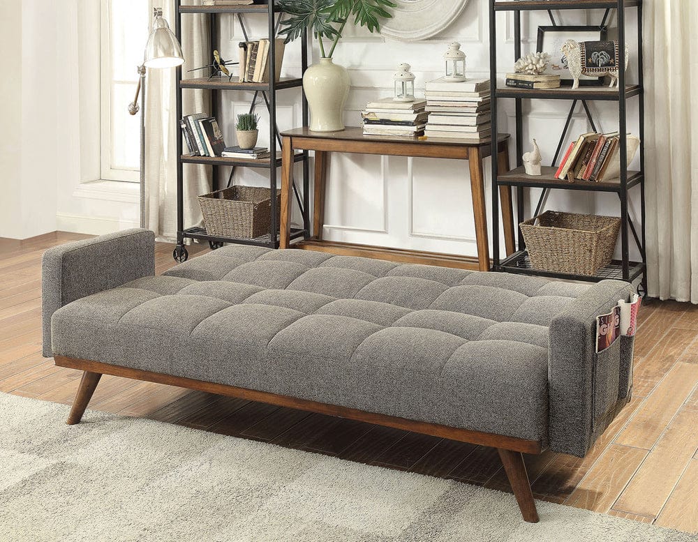 Furniture of America - Nettie Futon Sofa in Gray - CM2605 View 2