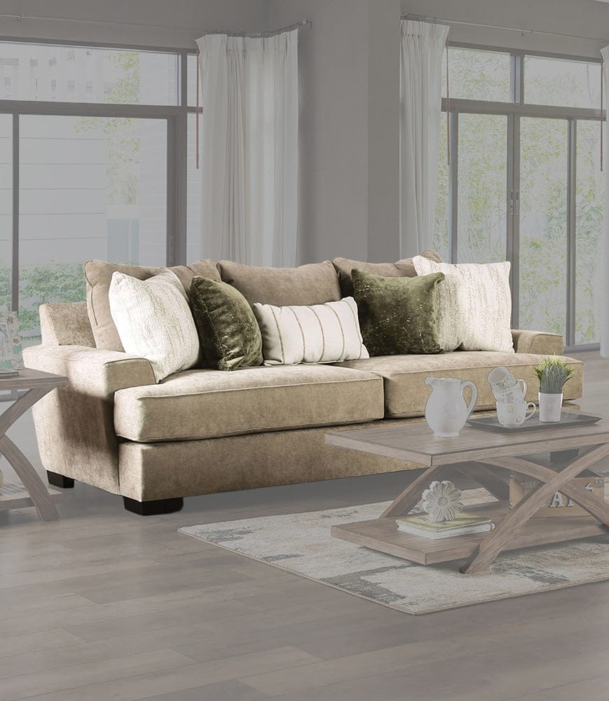 Furniture of America - New Meadows Sofa in Ash Green/Ivory - SM1213-SF View 1