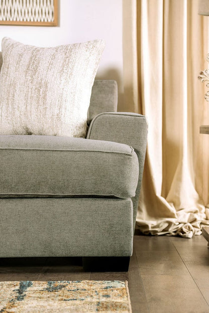 Furniture of America - New Meadows Sofa + Loveseat in Ash Green/Ivory - SM1213-2PC View 4