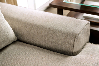 Furniture of America - New Meadows Sofa + Loveseat in Sand/Caramel - SM1214-2PC View 3