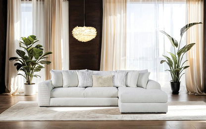Furniture of America - Newberg Sectional in Ivory - SM5198-SECT View 1
