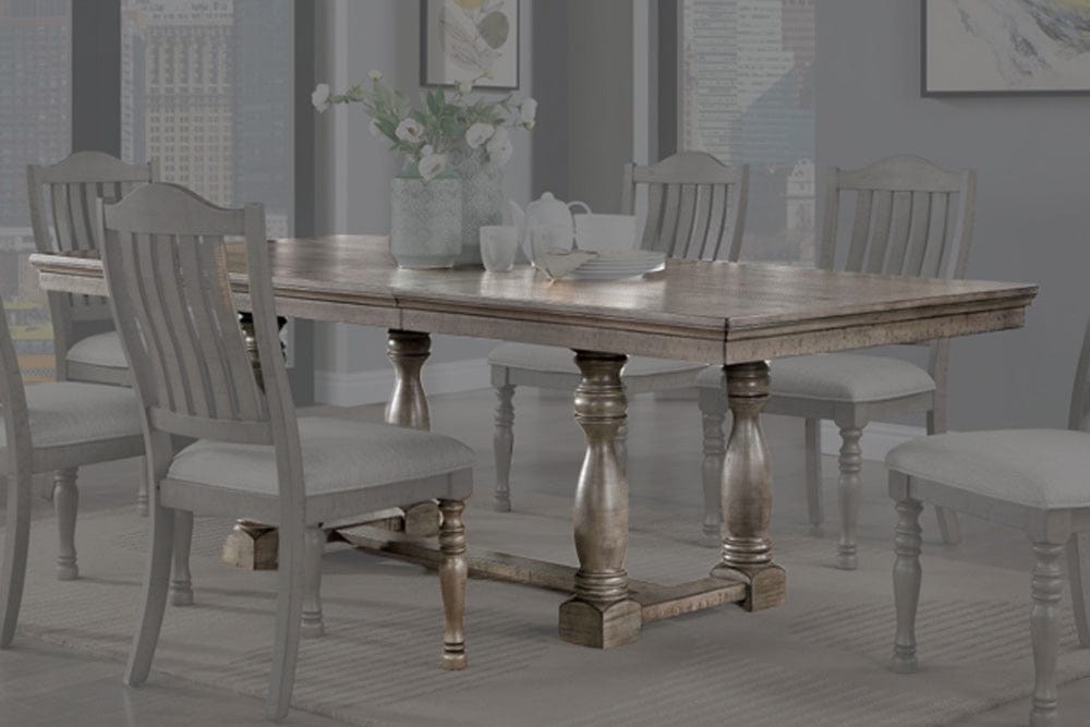 Furniture of America - Newcastle Dining Table in Antique Gray/Gray - CM3254GY-T-TABLE View 1