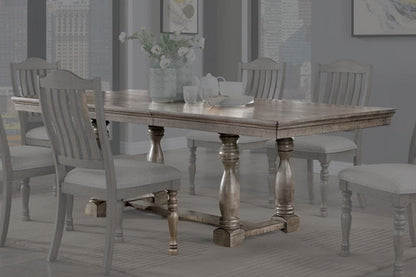 Furniture of America - Newcastle Dining Table in Antique Gray/Gray - CM3254GY-T-TABLE View 1
