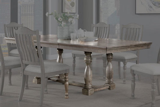 Furniture of America - Newcastle Dining Table in Antique Gray/Gray - CM3254GY-T-TABLE View 1