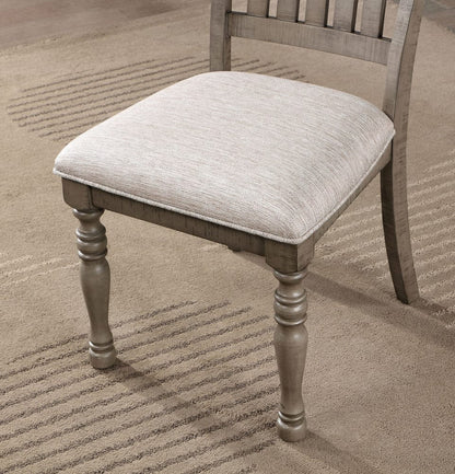 Furniture of America - Newcastle Side Chair Set of 2 in Antique Gray/Gray - CM3254GY-SC-2PK View 3