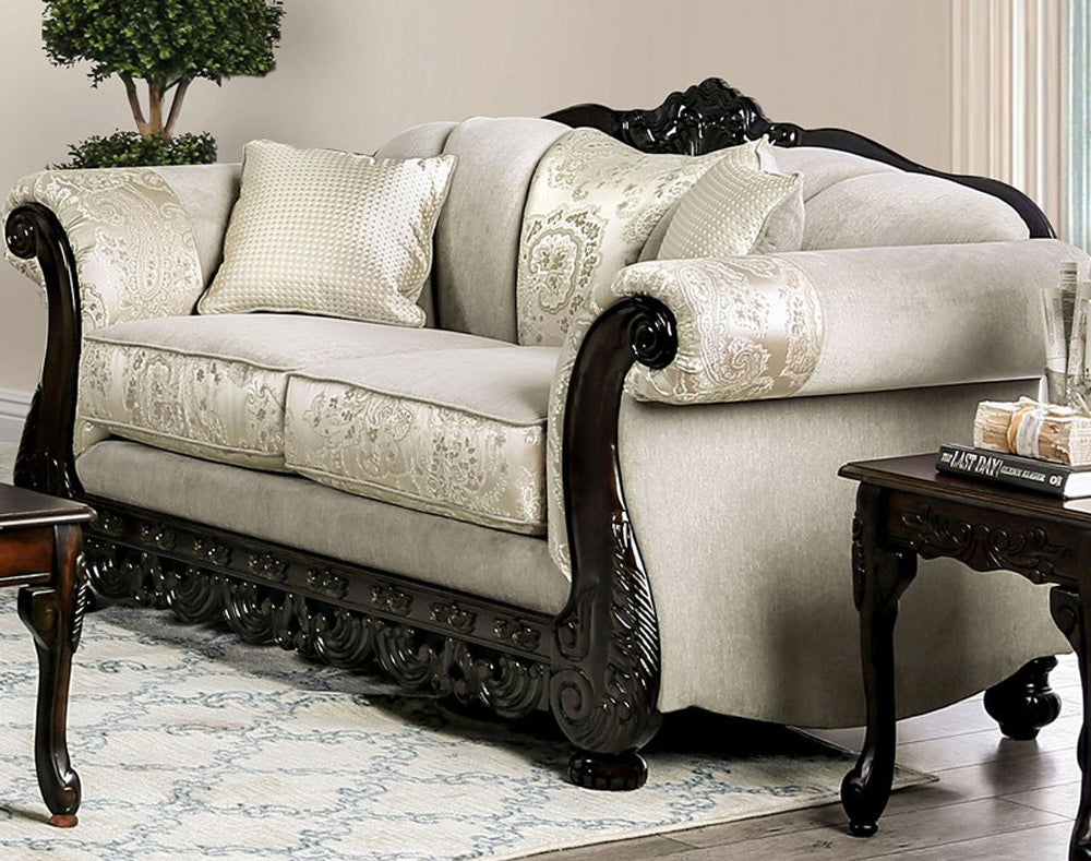 Furniture of America - Newdale Loveseat in Ivory - SM6425-LV View 1
